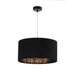 BPS Koncept Standard HomeLight lampa wisząca 1x60 W czarna-wzór 030-283-40