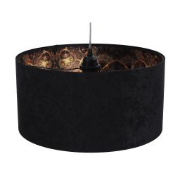 BPS Koncept Standard HomeLight lampa wisząca 1x60 W czarna-wzór 030-283-40