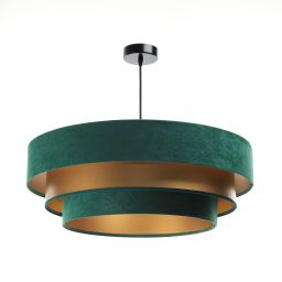 BPS Koncept Triniti lampa wisząca 1x60 W zielona-złota 050-075-60