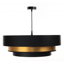 BPS Koncept Triniti lampa wisząca 1x60 W czarna-złota 050-088-60