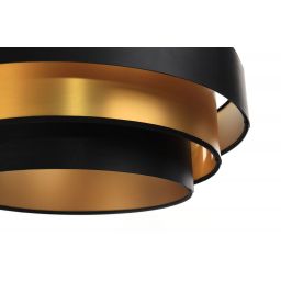 BPS Koncept Triniti lampa wisząca 1x60 W czarna-złota 050-088-60