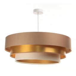 BPS Koncept Triniti lampa wisząca 1x60 W złota-kremowa-beżowa 050-089-60