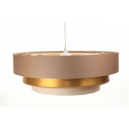 BPS Koncept Triniti lampa wisząca 1x60 W złota-kremowa-beżowa 050-089-60