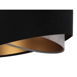 BPS Koncept Galaxy lampa wisząca 1x60 W czarna-złota-szary/popielaty 060-026