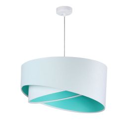 BPS Koncept Galaxy lampa wisząca 1x60 W biała-miętowa 060-063
