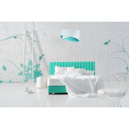 BPS Koncept Galaxy lampa wisząca 1x60 W biała-miętowa 060-063