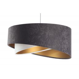 BPS Koncept Galaxy lampa wisząca 1x60 W biała-złota-grafitowa 060-078