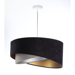 BPS Koncept Galaxy lampa wisząca 1x60 W czarna-złota-szary/popielaty-srebrna 060-079