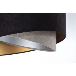 BPS Koncept Galaxy lampa wisząca 1x60 W czarna-złota-szary/popielaty-srebrna 060-079