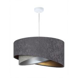 BPS Koncept Galaxy lampa wisząca 1x60 W złota-szary/popielaty-srebrna-grafitowa 060-080