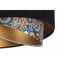 BPS Koncept Galaxy lampa wisząca 1x60 W czarna-złota-wzór 060-097