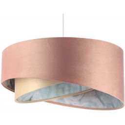 BPS Koncept Galaxy lampa wisząca 1x60 W różowa-wzór-beżowa 060-145