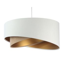 BPS Koncept Galaxy lampa wisząca 1x60 W biała-złota-beżowa 060-159