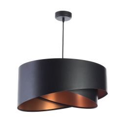 BPS Koncept Galaxy lampa wisząca 1x60 W czarna-miedź 060-165