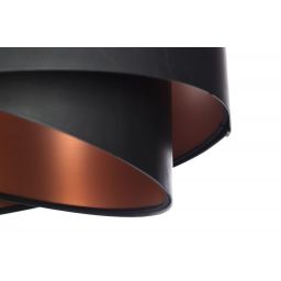 BPS Koncept Galaxy lampa wisząca 1x60 W czarna-miedź 060-165