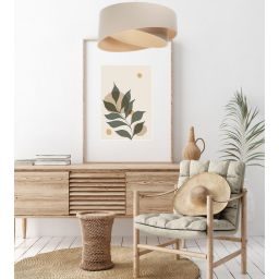 BPS Koncept Boho lampa wisząca 1x60 W kremowa-beżowa 060-182