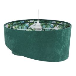 BPS Koncept Galaxy lampa wisząca 1x60 W zielona-wzór 060-4-436