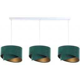 BPS Koncept Galaxy lampa wisząca 3x60 W biała-zielona-złota 060-L3-003