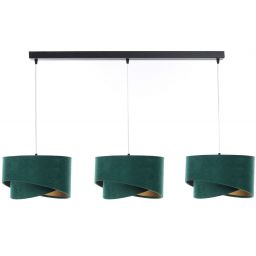 BPS Koncept Galaxy lampa wisząca 3x60 W czarna-zielona-złota 060-L3-003CZ