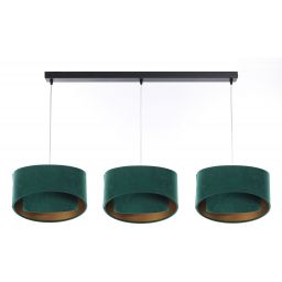 BPS Koncept Galaxy lampa wisząca 3x60 W czarna-zielona-złota 060-L3-003CZ