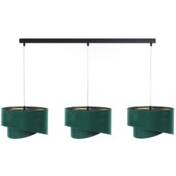 BPS Koncept Galaxy lampa wisząca 3x60 W czarna-zielona-złota 060-L3-003CZ