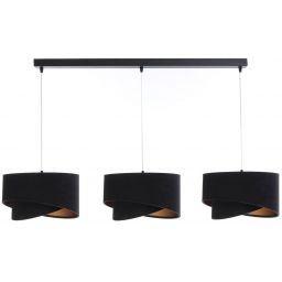 BPS Koncept Galaxy lampa wisząca 3x60 W czarna-złota 060-L3-009CZ