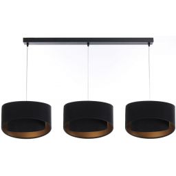 BPS Koncept Galaxy lampa wisząca 3x60 W czarna-złota 060-L3-009CZ