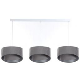 BPS Koncept Galaxy lampa wisząca 3x60 W biała-szary/popielaty-srebrna 060-L3-013