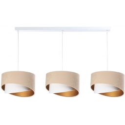 BPS Koncept Galaxy lampa wisząca 3x60 W biała-złota-beżowa 060-L3-018