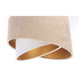 BPS Koncept Galaxy lampa wisząca 3x60 W biała-złota-beżowa 060-L3-018