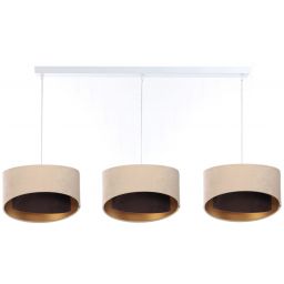 BPS Koncept Galaxy lampa wisząca 3x60 W biała-złota-brązowa-beżowa 060-L3-019