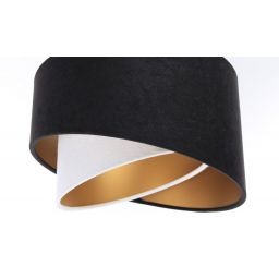 BPS Koncept Galaxy lampa wisząca 3x60 W biała-czarna-złota 060-L3-025