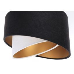 BPS Koncept Galaxy lampa wisząca 3x60 W biała-czarna-złota 060-L3-025CZ