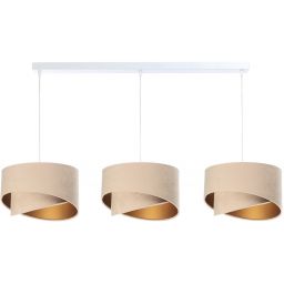 BPS Koncept Galaxy lampa wisząca 3x60 W biała-złota-beżowa 060-L3-029