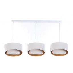 BPS Koncept Galaxy lampa wisząca 3x60 W biała-złota 060-L3-062