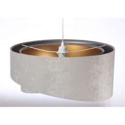 BPS Koncept Galaxy lampa wisząca 1x60 W złota-szary/popielaty-srebrna 060-MIX-013