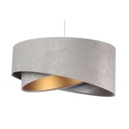 BPS Koncept Galaxy lampa wisząca 1x60 W złota-szary/popielaty-srebrna 060-MIX-013
