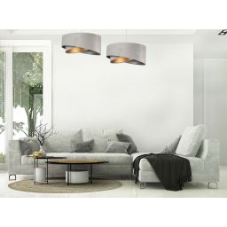 BPS Koncept Galaxy lampa wisząca 1x60 W złota-szary/popielaty-srebrna 060-MIX-013