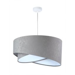 BPS Koncept Galaxy lampa wisząca 1x60 W biała-szary/popielaty 060-012
