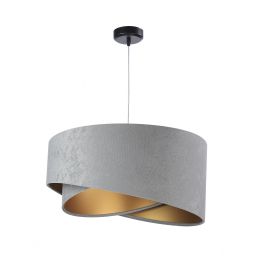 BPS Koncept Galaxy lampa wisząca 1x60 W złota-szary/popielaty 060-014