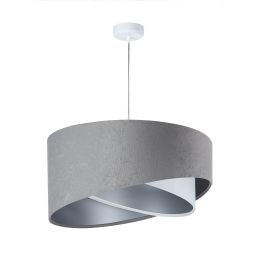 BPS Koncept Galaxy lampa wisząca 1x60 W biała-szary/popielaty-srebrna 060-021