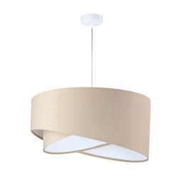 BPS Koncept Galaxy lampa wisząca 1x60 W biała-beżowa 060-027