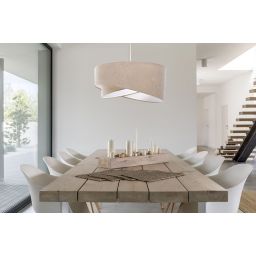 BPS Koncept Galaxy lampa wisząca 1x60 W biała-beżowa 060-027