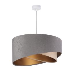 BPS Koncept Galaxy lampa wisząca 1x60 W złota-szary/popielaty-beżowa 060-050