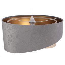 BPS Koncept Galaxy lampa wisząca 1x60 W złota-szary/popielaty-beżowa 060-050