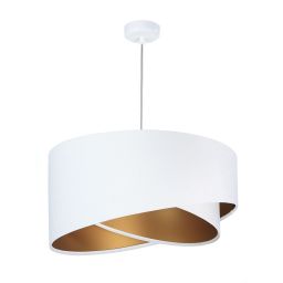 BPS Koncept Galaxy lampa wisząca 1x60 W biała-złota 060-062