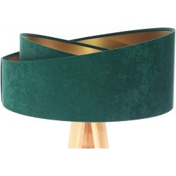 BPS Koncept Galaxy lampa stojąca 1x60 W zielona-złota-drewno 060P-003