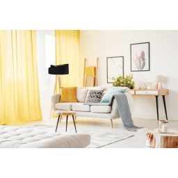 BPS Koncept Galaxy lampa stojąca 1x60 W czarna-złota-drewno 060P-009