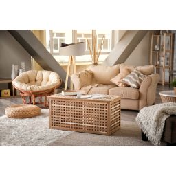 BPS Koncept Galaxy lampa stojąca 1x60 W złota-drewno-beżowa-brązowa 060P-019