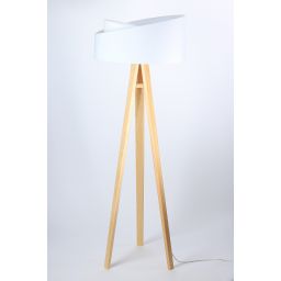 BPS Koncept Galaxy lampa stojąca 1x60 W biała-drewno 060P-060